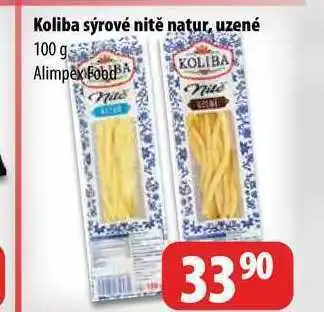 Partner Maloobchodní síť Koliba sýrové nitě natur, uzené 100 g nabídka