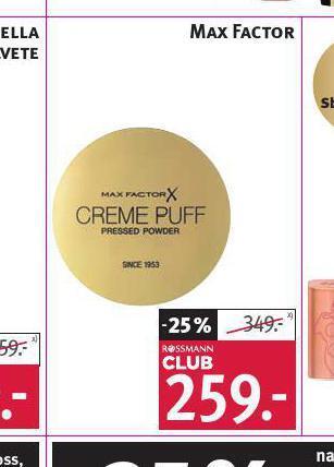 Rossmann Max factor nabídka
