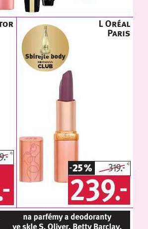 Rossmann Loreal paris rtěnka nabídka