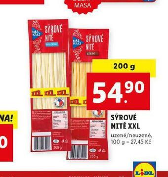 Lidl Sýrové nitě xxl nabídka
