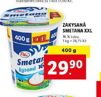 Lidl Zakysaná smetana xxl nabídka