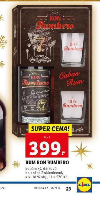 Lidl Rum ron rumbero nabídka