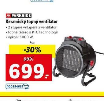 Lidl Keramický topný ventilátor nabídka