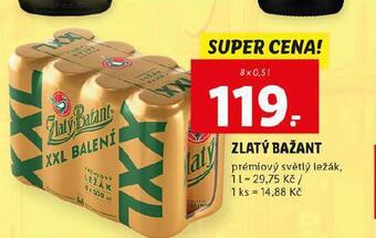 Lidl Pivo zlatý bažant nabídka