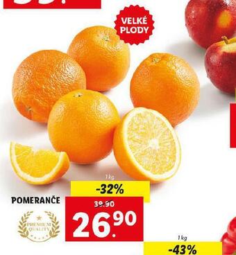 Lidl Pomeranče nabídka