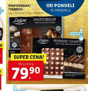 Profiterolky tiramisu