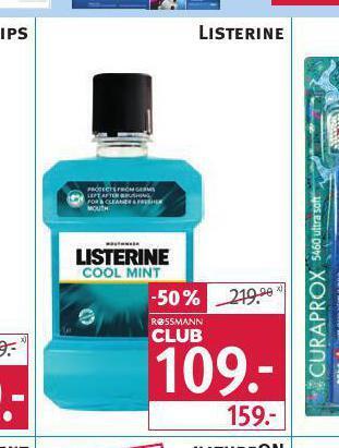 Rossmann Listerine ústní voda nabídka