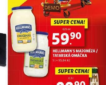 Lidl Hellmann´s tatarská omáčka, majonéza nabídka