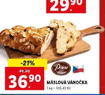 Lidl Vánočka máslová nabídka