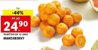Lidl Mandarinky nabídka