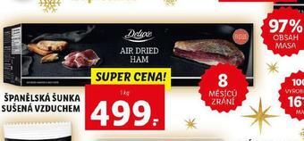 Lidl Španělská šunka sušená vzduchem nabídka