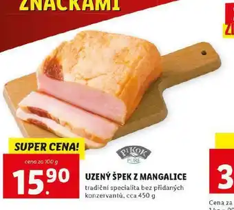 Lidl Uzený špek z mangalice nabídka