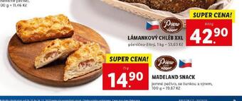 Lidl Madeland snack nabídka