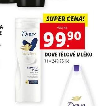 Lidl Dove tělové mléko nabídka