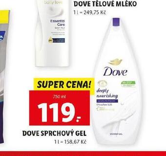 Lidl Dove sprchový gel nabídka
