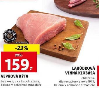 Lidl Vepřová kýta bez kosti nabídka