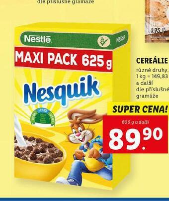 Lidl Cereálie nabídka