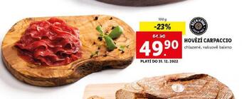 Lidl Hovězí carpaccio nabídka