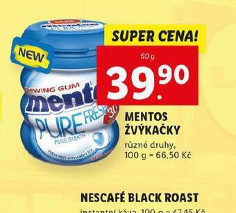 Lidl Mentos žvýkačky nabídka