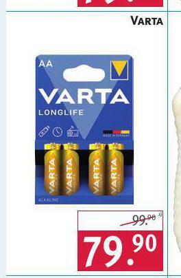 Rossmann Varta baterie nabídka