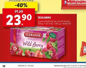 Lidl Teekanne čaj nabídka