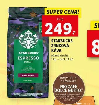 Lidl Starbucks zrnková káva nabídka