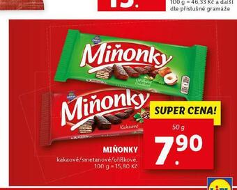 Lidl Miňonky nabídka