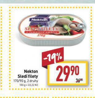 Billa Nekton sledí filety nabídka