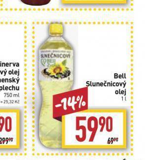 Billa Bell slunečnicový olej nabídka