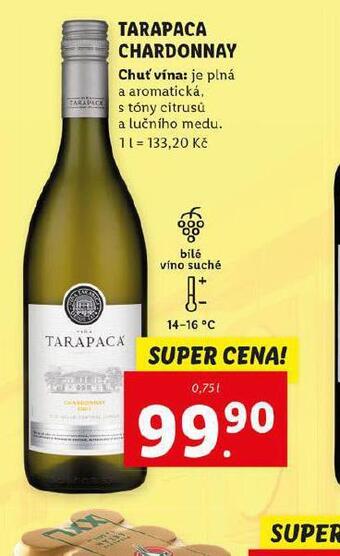 Lidl Tarapaca chardonnay nabídka