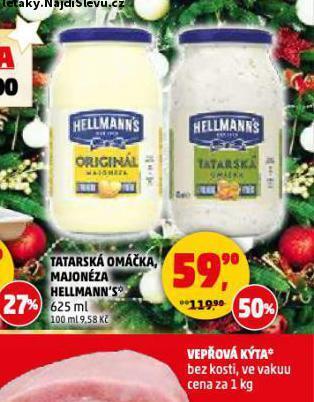 Penny Market Hellmann´s tatarská omáčka, majonéza nabídka