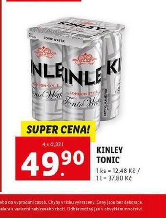 Lidl Kinley tonic nabídka