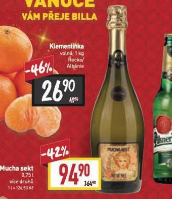 Billa Mucha sekt nabídka