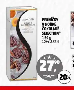 Penny Market Perníčky v hořké čokoládě selection nabídka