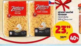 Penny Market Zátkovy vaječné těstoviny nabídka