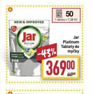 Billa Jar platinum tablety do myčky nabídka