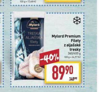 Billa Mylord premium filety z aljašské tresky nabídka