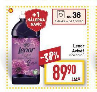 Billa Lenor aviváž nabídka