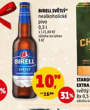 Penny Market Pivo birell nealko nabídka