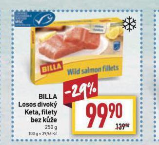 Billa Billa losos divoký keta nabídka