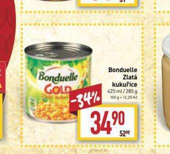 Billa Bonduelle zlatá kukuřice nabídka