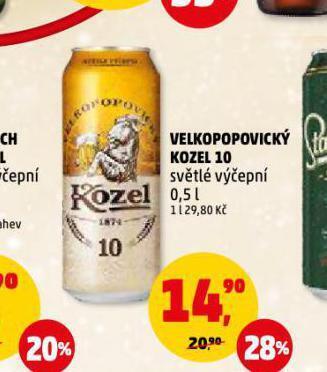 Penny Market Pivo velkopopovický kozel 10 nabídka