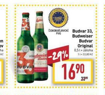 Billa Pivo budweiser budvar original nabídka