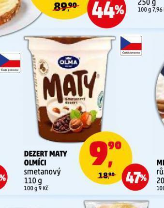 Penny Market Dezert maty olmíci nabídka