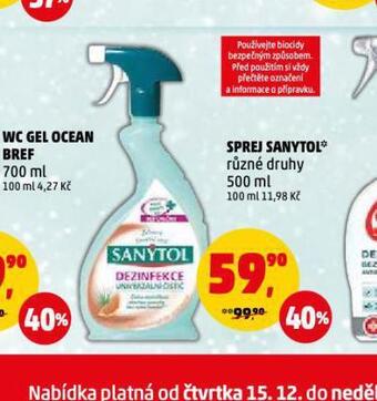 Penny Market Sanytol sprej nabídka