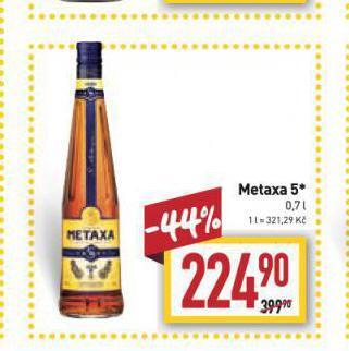 Billa Metaxa 5* nabídka