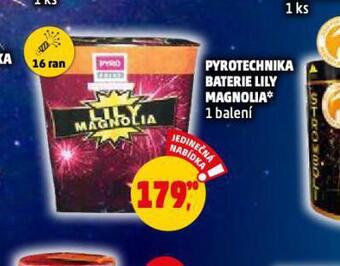 Penny Market Pyrotechnika baterie lily magnolia nabídka
