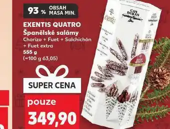 Exentis quatro španělské salámy