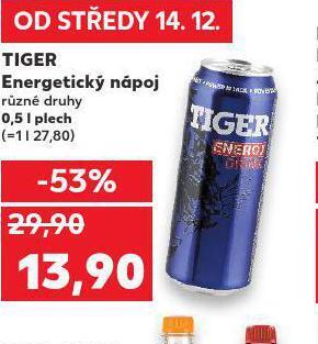 Kaufland Tiger energy drink nabídka