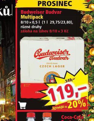 Norma Pivo budweiser budvar original nabídka